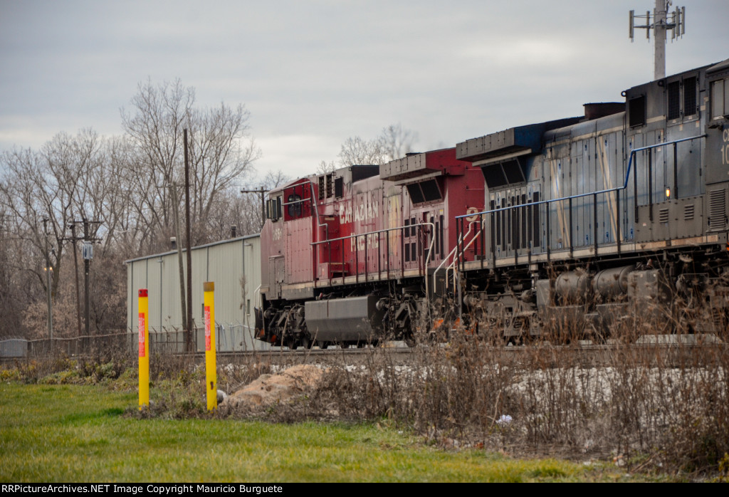 CP + CEFX AC44CW Locomotives leading a train